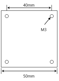 Piezo stage top surface drawing